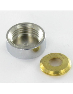 Coprivite Cilindrico (1 Tappo E 1 Rondella) Ottone... 2