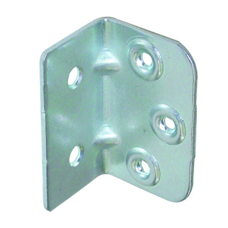 1 x Squadra di fissaggio rinforzata stampata 640X400X20 Zincate