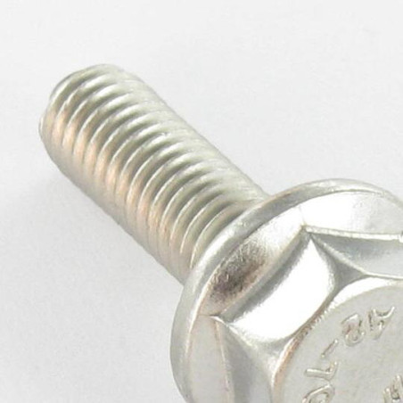 1 x Vite Per Metalli Testa Esagonale Flangia Dentellata M10X35 Acciaio Inox A4