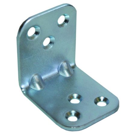 1 x Squadra di fissaggio rinforzata stampata 480X480X25 Zincate