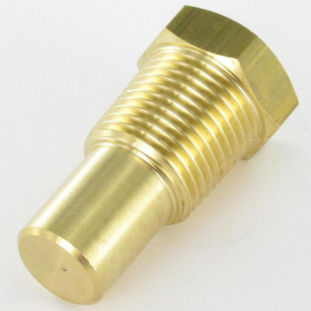 1 x Vite Per Metalli Testa Esagonale FILO Conico 14 Passo POLLICE 8X10 Ottone