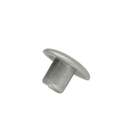 1 x Coprivite Foro 12/5.5 Lunghezza 5.6 Alluminio Ral9006 Alluminio Brillante