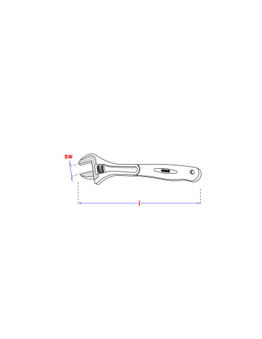 1 x Chiave inglese 200 mm