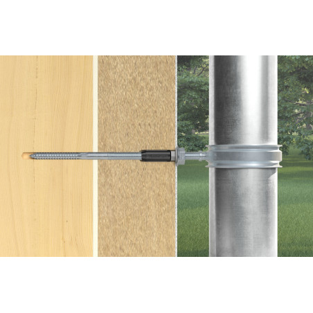 1 x Montaggio a distanza THERMAX Fischer 10/120 M10 Zincate
