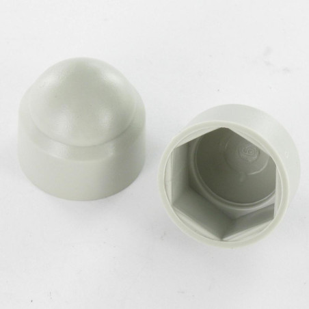 1 x Coprivite Per Testa Vite O Dado Testa Esagonale M12 Polietilene In Piano 18 RAL7038