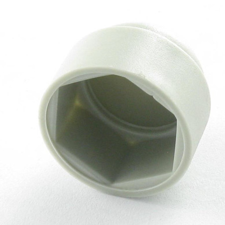 1 x Coprivite Per Testa Vite O Dado Testa Esagonale M12 Polietilene In Piano 18 RAL7038