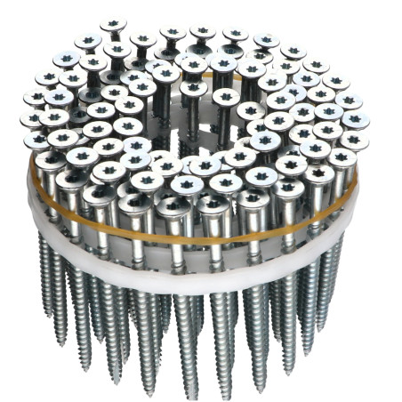 1 x Venduto In Rotoli 100 Vite Per Legno E Truciolato Testa Forata Dentellato 5X80 Filettata Su 60 T20 cut Chiodo