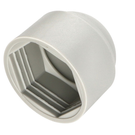 1 x Coprivite Per Testa Vite O Dado Testa Esagonale M16 Polietilene Grigio RAL7038