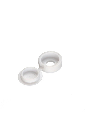 1 x Coprivite Rivetto Polietilene bianco