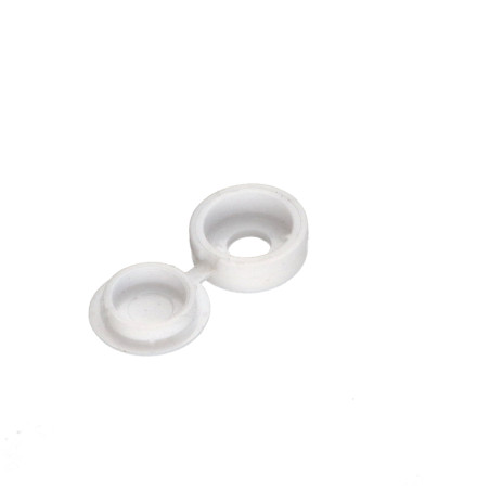 1 x Coprivite Rivetto Polietilene bianco