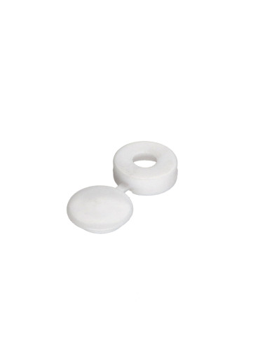 1 x Coprivite Rivetto Polietilene bianco
