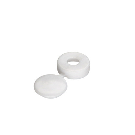 1 x Coprivite Rivetto Polietilene bianco