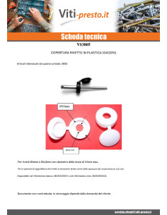 Coprivite Rivetto Polietilene Blu 2