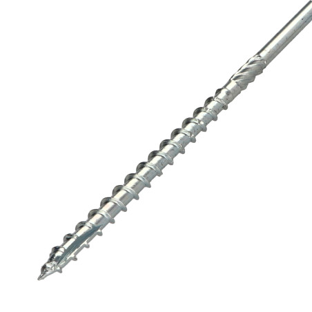 1 x Viti per legno TEKOR Testa Cilindrica T40 cut Chiodo Anti-Spacco 17 8X300 Filettatura Parziale Zincate