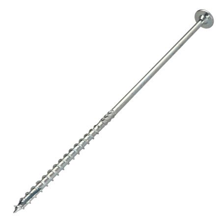 1 x Viti per legno TEKOR Testa Cilindrica T40 cut Chiodo Anti-Spacco 17 8X200 Filettatura Parziale Zincate