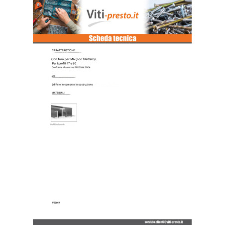 1 x CRESTA LINEA Da INCONTRARE PROFILO 47 Z