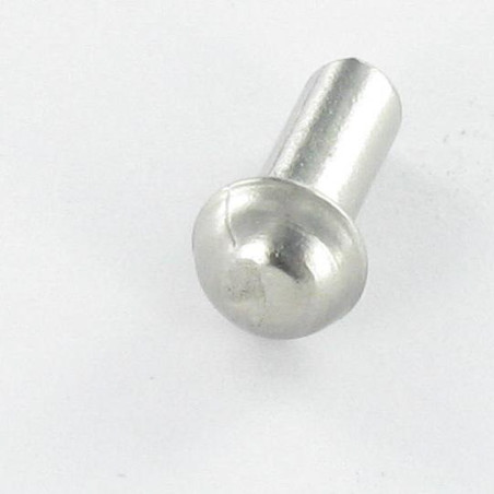 1 x Rivetto PIENO Testa Poelier 3,5X20 Acciaio Inox