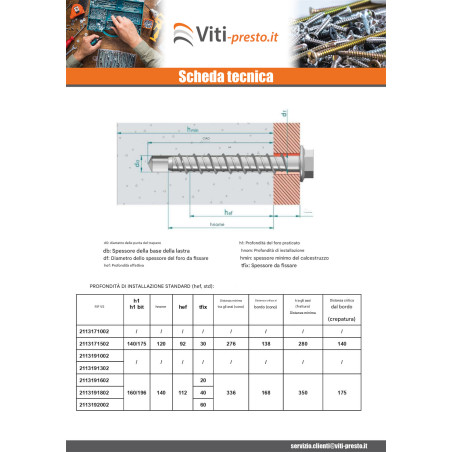 1 x Vite Per Calcestruzzo Testa Esagonale Flangia T24 18X200 Zincate