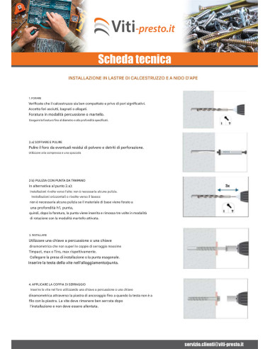 1 x Vite Per Calcestruzzo Testa Esagonale...