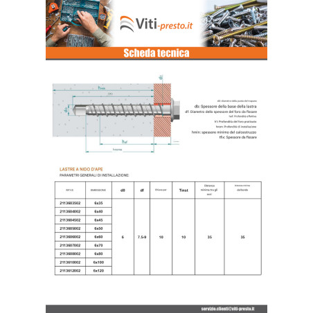 1 x Vite Per Calcestruzzo Testa Esagonale Flangia T10 6X35 Zincate