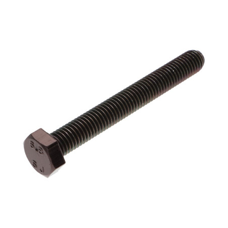 1 x Vite Per Metalli Testa Esagonale M8X80 Classe 6.8 Acciaio Zincato Nero