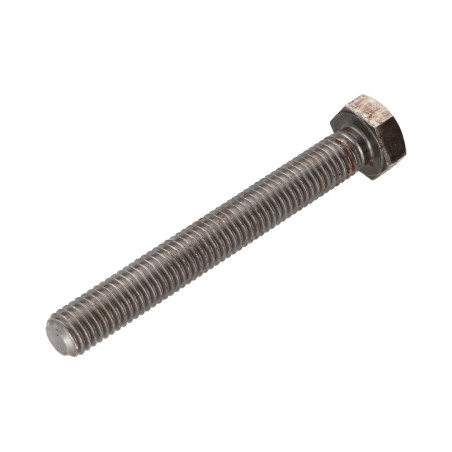 1 x Vite Per Metalli Testa Esagonale M10X80 Classe 6.8 Acciaio Grezzo Forata