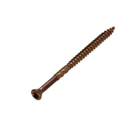 1 x Vite Per Decking TEKOR Testa Forata Dentellato T25 5X50 cut Chiodo Anti-Spacco 17 Acciaio Inox A2 BRUNI