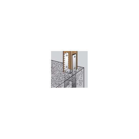 1 x Base de correio stile H 91X600X60X6 Elevata Resistenza Alla Corrosione Acciaio Zincato A Caldo