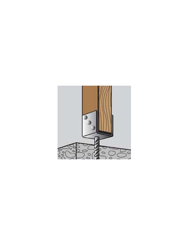 1 x Base de correio stile U 60X100X91 Elevata...