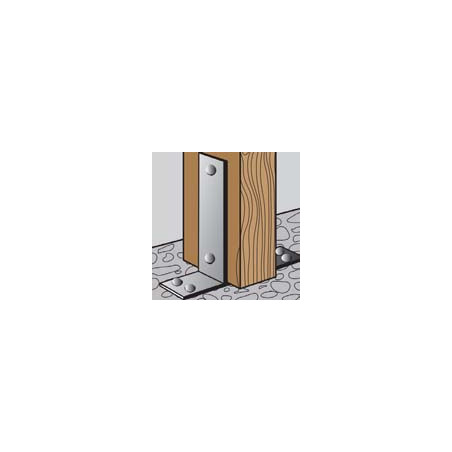 1 x Base de correio stile U 91X50X200 Elevata Resistenza Alla Corrosione Acciaio Zincato A Caldo