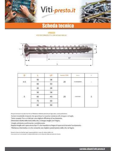 1 x Lotto di 800 Vite Per Decking TEKOR Acciaio...