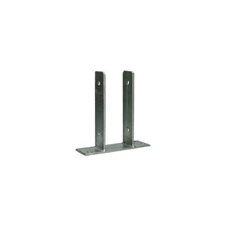 1 x Base de correio stile U 81X50X200 Elevata Resistenza Alla Corrosione Acciaio Zincato A Caldo