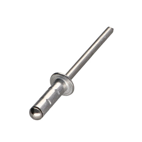 1 x Rivetto Corpo in alluminio / Asta in acciaio inossidabile Testa Piatta 4,8 x 15 POLYGRIP Multi-Tensione