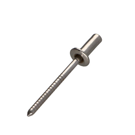 1 x Rivetto GOMUST Testa tonda standard Tutto Acciaio Inox A2 4x12