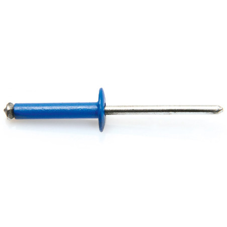 1 x Rivetto A Strappo Peel GOSTAR Barra Filettata Alluminio Acciaio Testa Larga 4x16 Blu