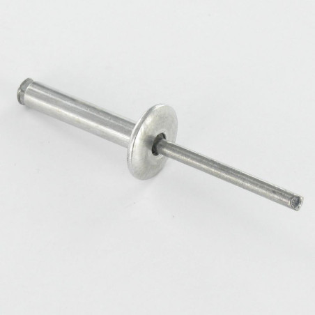 1 x Rivetto A Strappo Peel GOSTAR Barra Filettata Alluminio Acciaio Testa Larga 4.8X25