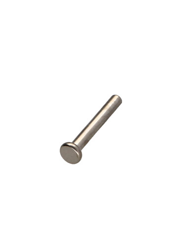1 x Rivetto FORES Testa Piatta 3X21 Acciaio Nichel