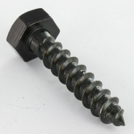 1 x Viti A Legno 8X80 Acciaio Zincato Nero