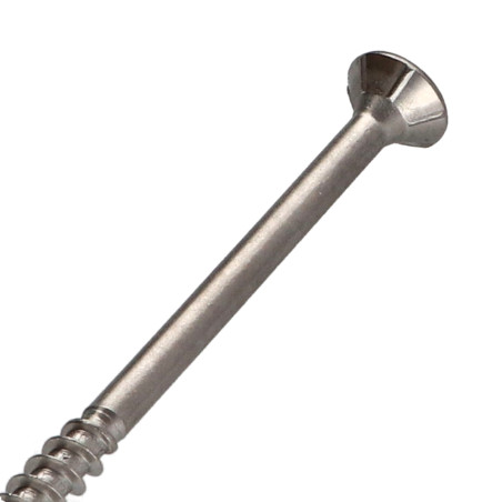 1 x Viti per legno TEKOR Acciaio Inox A2 Testa Forata Dentellato T25 5X120 Filettata Su 70 cut Chiodo Anti-Spacco 17