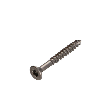 1 x Viti per legno TEKOR Acciaio Inox A2 Testa Forata Dentellato T25 5X30 Filettata Su 18 cut Chiodo Anti-Spacco 17