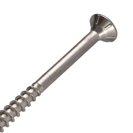 1 x Viti per legno TEKOR Acciaio Inox A2 Testa Forata Dentellato T25 5X70 Filettata Su 40 cut Chiodo Anti-Spacco 17
