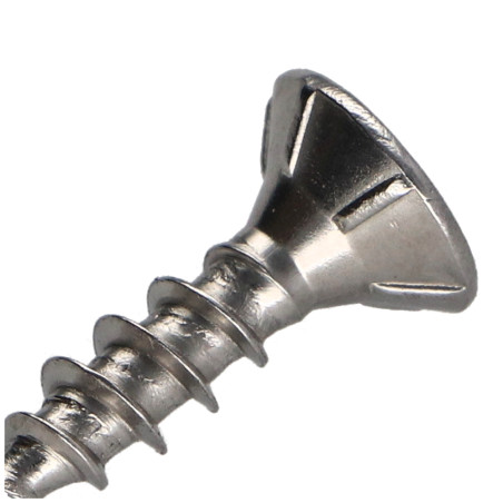 1 x Viti per legno TEKOR Acciaio Inox A2 Testa Forata Dentellato T20 4X20 Discussione completa cut Chiodo Anti-Spacco 17