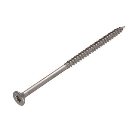 1 x Viti per legno TEKOR Acciaio Inox A2 Testa Forata Dentellato T25 6X110 Filettata Su 70 cut Chiodo Anti-Spacco 17