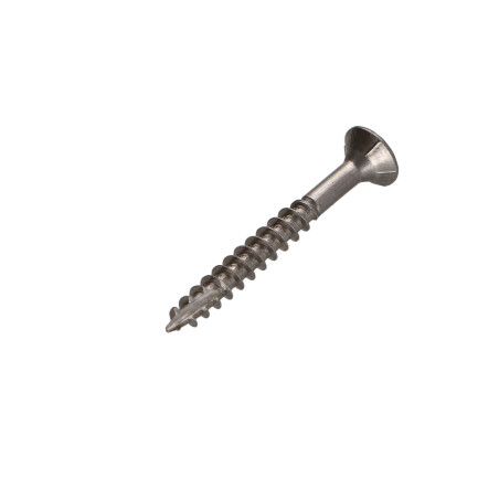 1 x Viti per legno TEKOR Acciaio Inox A2 Testa Forata Dentellato T20 4,5X30 Filettata Su 18 cut Chiodo Anti-Spacco 17