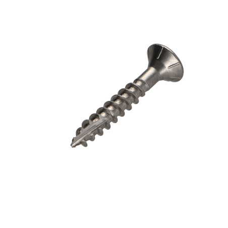 1 x Viti per legno TEKOR Acciaio Inox A2 Testa Forata Dentellato T10 3,5X20 Discussione completa cut Chiodo Anti-Spacco 17