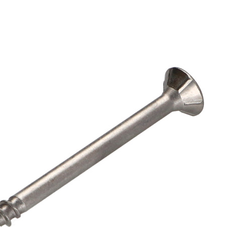 1 x Viti per legno TEKOR Acciaio Inox A2 Testa Forata Dentellato T25 5X100 Filettata Su 60 cut Chiodo Anti-Spacco 17