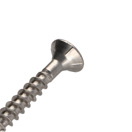 1 x Viti per legno TEKOR Acciaio Inox A2 Testa Forata Dentellato T10 3,5X25 Filettata Su 18 cut Chiodo Anti-Spacco 17