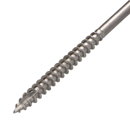 1 x Viti per legno TEKOR Acciaio Inox A2 Testa Forata Dentellato T20 4,5X60 Filettata Su 35 cut Chiodo Anti-Spacco 17