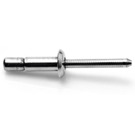 1 x Rivetto Cieco HIGHBOLT Testa tonda standard Tutto Acciaio Inox 6,4 x 14