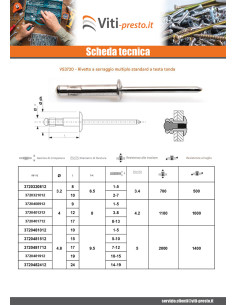 Rivetti a strappo Multigrip Barra Filettata Alluminio... 2